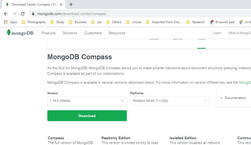 Mongodb compass download windows